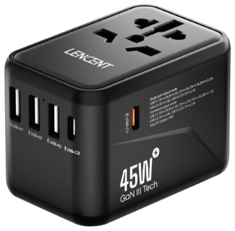 LENCENT Travel Adapter 45W